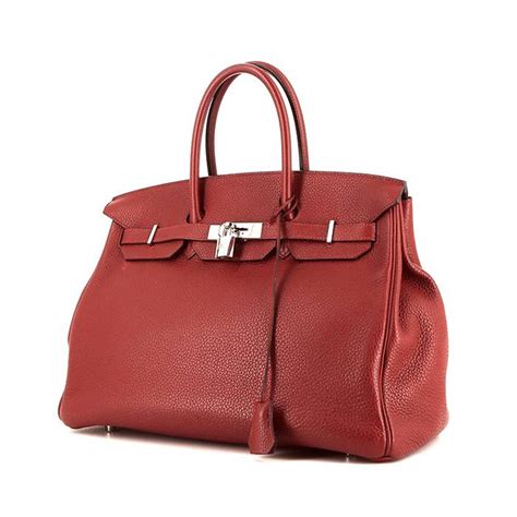 borsa hermes birkin rossa|hermes birkin leather bags.